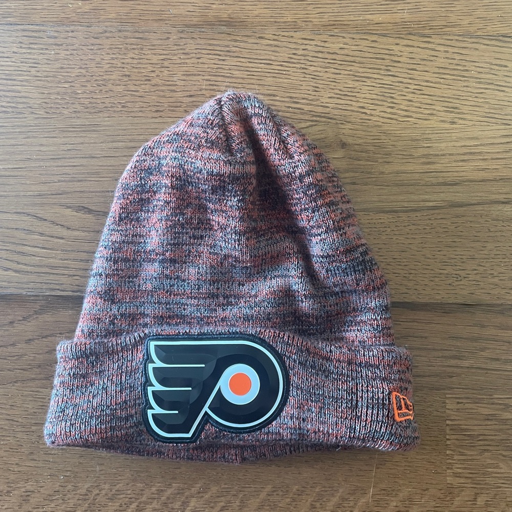 NHL Philadelphia Flyers Orange and Black Knit Beanie
